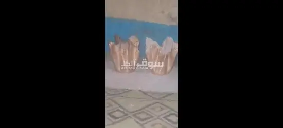 طقم مزهريات جبص يدوية ذهبية فخمة